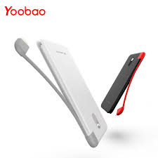 High quality yoobao a2 power bank 20000mah dual usb ultra slim digital display. Yoobao 10000mah Built In Cable Power Bank Dual Usb Input External Battery Ultra Thin Portable Charger For Mobile Phone Power Bank Aliexpress
