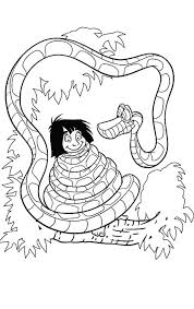 Ihre lieblingscharaktere zum ausdrucken und ausmalen. Mowgli Entangled By Kaa In Jungle Book Coloring Pages Bulk Color Coloring Books Coloring Pages Jungle Book