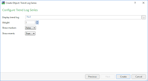 Create Trend Chart Wizard Configure Trend Log Series Page