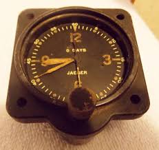 Antique Wwii Jaeger 8 Day Aircraft Clock Clock Jaeger Antiques