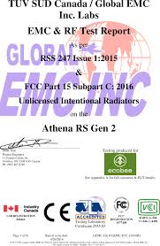 Ebrse4 Remote Sensor Module Test Report Global Emc Fcc Rss