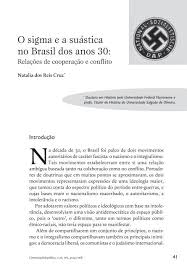 Do sânscrito swastika, (su= bom; O Sigma Ea Suastica No Brasil Dos Anos 30 Cebela
