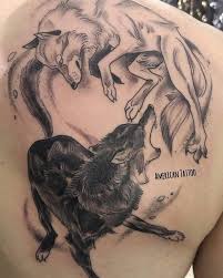 Types of yin yang tattoo designs. Instagram Photo By American Tattoo May 5 2016 At 5 57pm Utc Tattoos Two Wolves Tattoo Wolf Tattoos