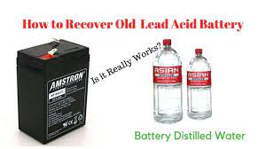 How much water should i put in my battery? How To Recover Or Repair Old Death Lead Acid Battery Using Battery Distilled Water Easy Method Youtube