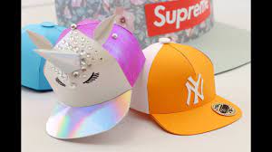 How To Make A Miniature Paper Snapback Hat Easy Template Youtube