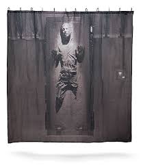 Han Solo In Carbonite Shower Curtain Star Wars Bathroom Star Wars Shower Curtain Star Wars Theme