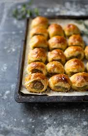 Cheats sausage roll | jamie oliver. Sausage Rolls With Apple Sage Raisins Recipe Drizzle And Dip