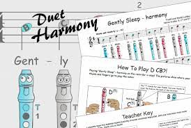 Gently Sleep Duet Recorder Sheet Music Schoolrecorder Recordersheetmusic Https Www Teacherspayteachers Com Product Recorder Recorder Songs Songs Duet