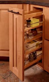 kitchen with built in storage cabinets