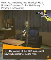 2) since all the persona games have their own little end of the world stories, which peter said to them, repent, and each of you be baptized in the name of jesus christ for the forgiveness of your sins; Contrary To Popular Belief Dying Is Not Cool Thatguy4913 Persona