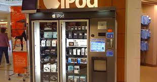 Ipod With A Swipe Of Your Credit Card The Zoom Shop Machine Also Stocking Batteries Digital Cameras And Oth Vending Machine Vendor Machine Apple Sale