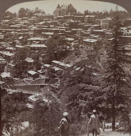 The Mall Road, Simla. Photograph circa 1920. #history #india #original #trending #oldphotos #trendingpost #historical #thenandnow #simla