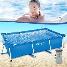 Intex Frame Pool Set Family 220x150x60 Cm Mit Pumpe