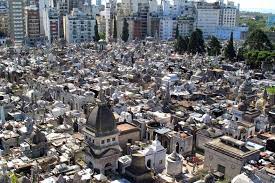 Cementerio de la chacarita in buenos aires, argentina, is known as the national cemetery and is the largest in argentina. Rooftop Panorama Of La Recoleta Cemetery In Buenos Aires Argentina