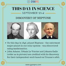 This Day In Science Science Major Planets Neptune