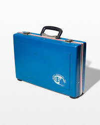 TL131 Shelby Blue Briefcase Prop Rental - ACME Brooklyn