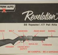 NOS Western Auto Revelation BB Air Gun Rifle Crosman 760 ...