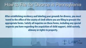 Alimony and spousal support in pa. How To File For Divorce In Pennsylvania Youtube