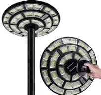 4500W Solar Outdoor Light Round 360° Wide Angle UFO Garden Pole And Wa