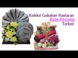 Gubahan kain pelikat menjadi sofa mini. Gubahan Hantaran Kain Pelikat Cantik Kreatif By Umi Wish
