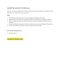 Commonly, when you insert a usb drive in the usb port on a mac computer, the drive will soon appear on the desktop or hide in the finder, letting fix 5. Pdf Sandisk Secureaccess For Mac Users Ready To Download Sanco Irianto Academia Edu