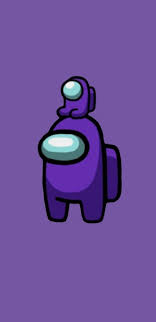 Among Us Charakter Purple With Mini Crewmate Wallpaper Aesthetic Drawing Images Wallpaper Mario Characters