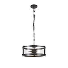 48 matte black 5 blades flush mount ceiling fan with remote and light kit industrial fans by flint garden inc. Matte Black And Clear Glass Modern Classic Hanging Lantern