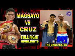► magsayo vs cruz, sino po may link. Mark Magsayo Vs Pablo Cruz Full Fight Highlights The Undeafeated 4th Round Tko Youtube