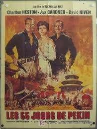 Im67 55 Dias En Pekin Charlton Heston Ava Gardner Nicholas Ray Poster Original Frances 120x160 Old Movie Posters Movie Posters Vintage Classic Movie Posters
