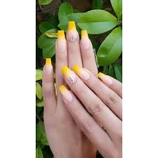 Acrylic nails coffin short summer acrylic nails. 50 Gorgeous Yellow Acrylic Nails To Spice Up Your Fashion In 2021