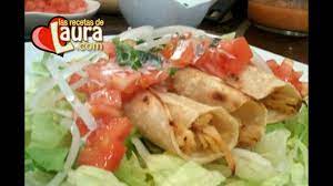 Como Hacer Flautas De Pollo Sin Freir Comida Saludable Youtube