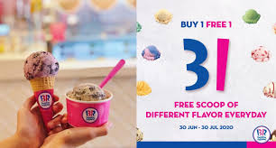 There is 1 factory outlet mall with an baskin robbins. Buy 1 Free 1 Promo Starting Today At All Baskin Robbins Outlets For The Whole Month Of July