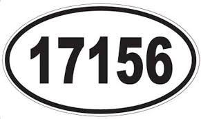 US Decal, Inc. Number 17156 Oval Sticker