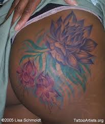 Lori S Flowers Tattoo Artists Org Purple Tattoos Purple Tattoo Ink Skin Color Tattoos