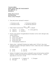 Check spelling or type a new query. Soal Kimia Radioaktif