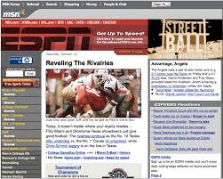 Welcome to the athletic nfl. Websites Through The Ages Tracking Aol Yahoo And Espn