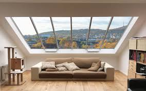 Panoramafenster Grosse Fenster Bis Zu 3m Je Glaseinheit Sind Moglich Dachschrage Fenster Panorama Fenster Dachbodenausbau Fenster