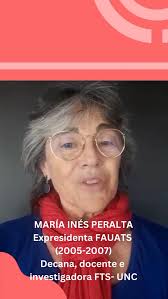 ❗Desde la #FAUATS celebramos el Premio Katherine Kendall a Margarita Rozas  Pagaza.👏, 🎤María Inés Peralta, Expresidenta de FAUATS (2005-2007),  decana, docente e investigadora de la FTS-UNC, comparte ...