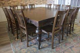 Square dining table for 12 people. This Large Square Dining Table For 12 Makes Entertaining Friends And Family Look Effortless Gather 12 Guests Ar Square Dining Tables Table For 12 Dining Table
