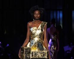 Image of Sustainable Luxury couture winter fashion 2024