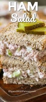 This is an old recipe that actually uses ham. Ham Salad Spend With Pennies
