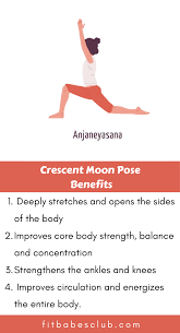 How To Do Crescent Moon Pose And Benefits Easy Yoga Workouts Yoga Benefits Workout For Beginners