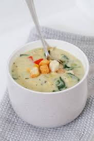 The aroma of this chicken soup is amazing while you cook it. Healthy Creamy Chicken Vegetable Soup Bake Play Smile