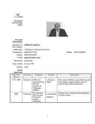Europass Cv Template Word 2020 Fill Online Printable Fillable Blank Pdffiller