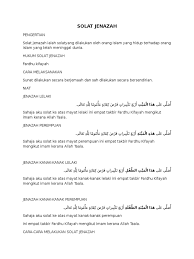 Orang yang mengerjakannya hanya cukup. Solat Jenazah Tahun 6