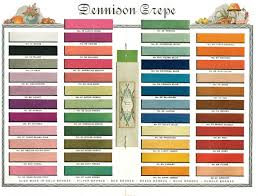 Color Chart From How To Make Crepe Paper Costumes Dennison
