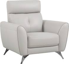 Modena Gray Leather Chair Grey Leather Chair Affordable Leather Chair Blue Sofa Chair
