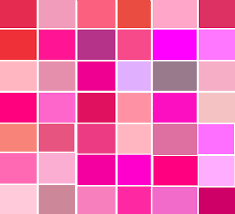 Its meaning can depend greatly on the culture and context in in the western world, pink is primarily a female color. Color Blocks Different Shades Of Pink Pink Color Chart Green Color Chart