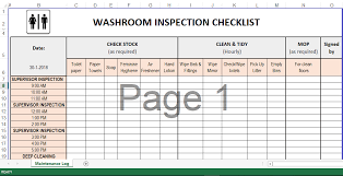 Cleaning Schedule Template In Excel Templates At