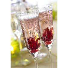 Have a little taste of wild hibiscus flowers with champagne: Hibiscus Flowers In Syrup Tipple Tipple